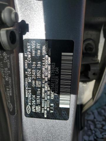 2014 Hyundai Accent Gls VIN: KMHCT5AE1EU176983 Lot: 59285824