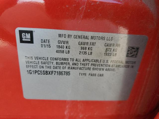 2015 CHEVROLET CRUZE LT - 1G1PC5SBXF7186785