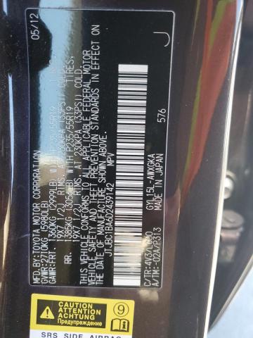 2013 Lexus Rx 450 VIN: JTJBC1BA6D2439142 Lot: 58861004