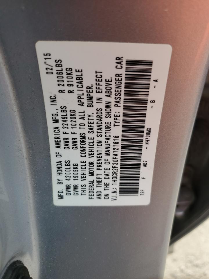 2015 Honda Accord Lx vin: 1HGCR2F30FA121616