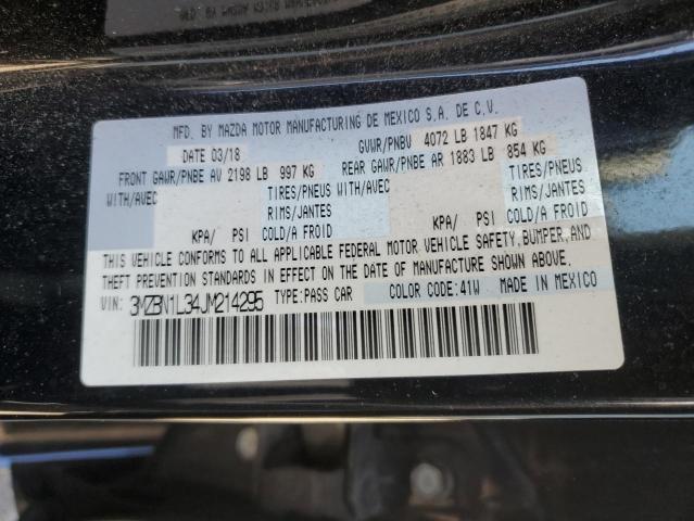 2018 Mazda 3 Touring VIN: 3MZBN1L34JM214295 Lot: 58773554