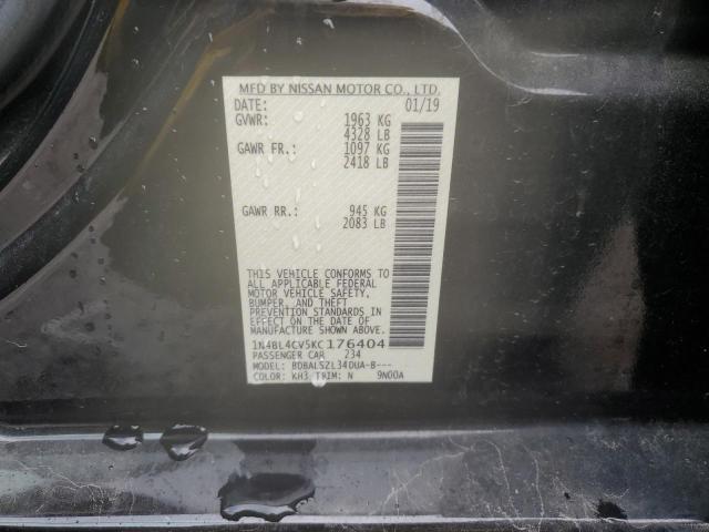 2019 NISSAN ALTIMA SR - 1N4BL4CV5KC176404