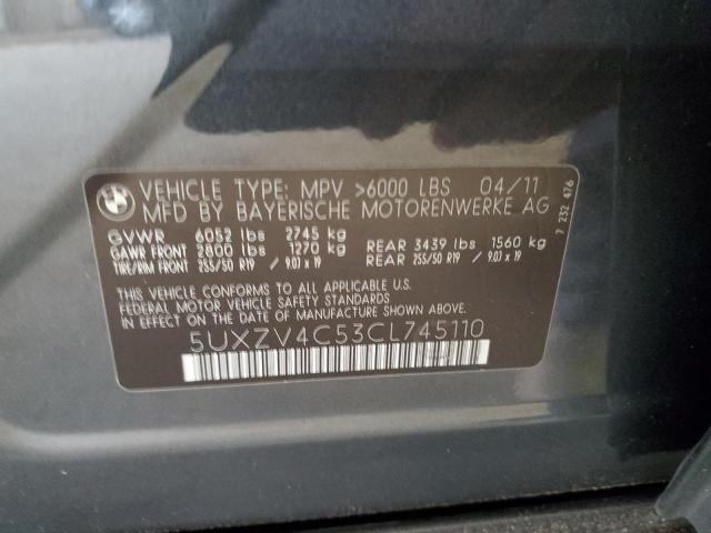 2012 BMW X5 xDrive35I VIN: 5UXZV4C53CL745110 Lot: 61130564
