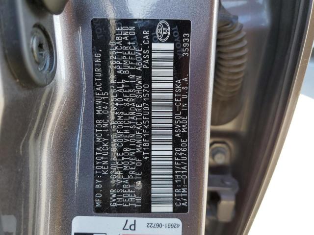 VIN 4T1BF1FK5FU071570 2015 Toyota Camry, LE no.12