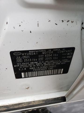 2022 Hyundai Sonata Sel VIN: KMHL14JA9NA174803 Lot: 57529554