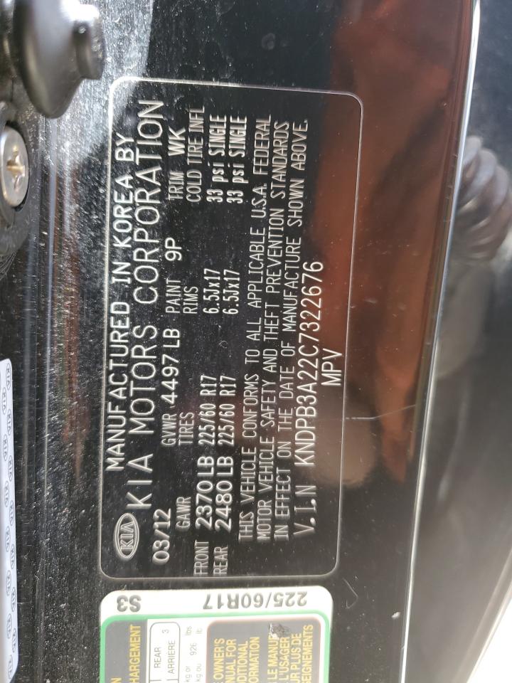 KNDPB3A22C7322676 2012 Kia Sportage Base