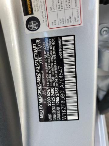 2020 Mercedes-Benz E 350 VIN: W1KZF8DB0LA764547 Lot: 59582944