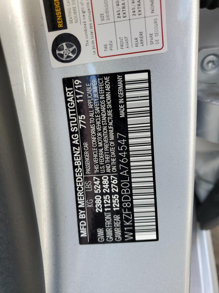 W1KZF8DB0LA764547 2020 Mercedes-Benz E 350