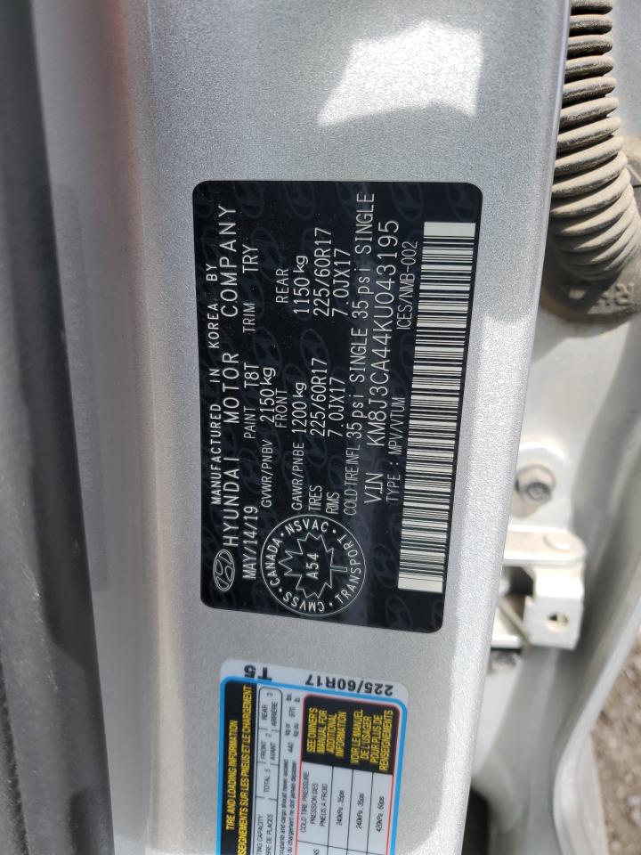 KM8J3CA44KU043195 2019 Hyundai Tucson Limited