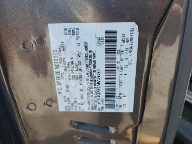 2010 Ford Ranger Super Cab VIN: 1FTLR4FE0APA09870 Lot: 57595364