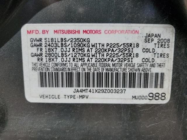 2009 Mitsubishi Outlander Xls VIN: JA4MT41X29Z003237 Lot: 58486934