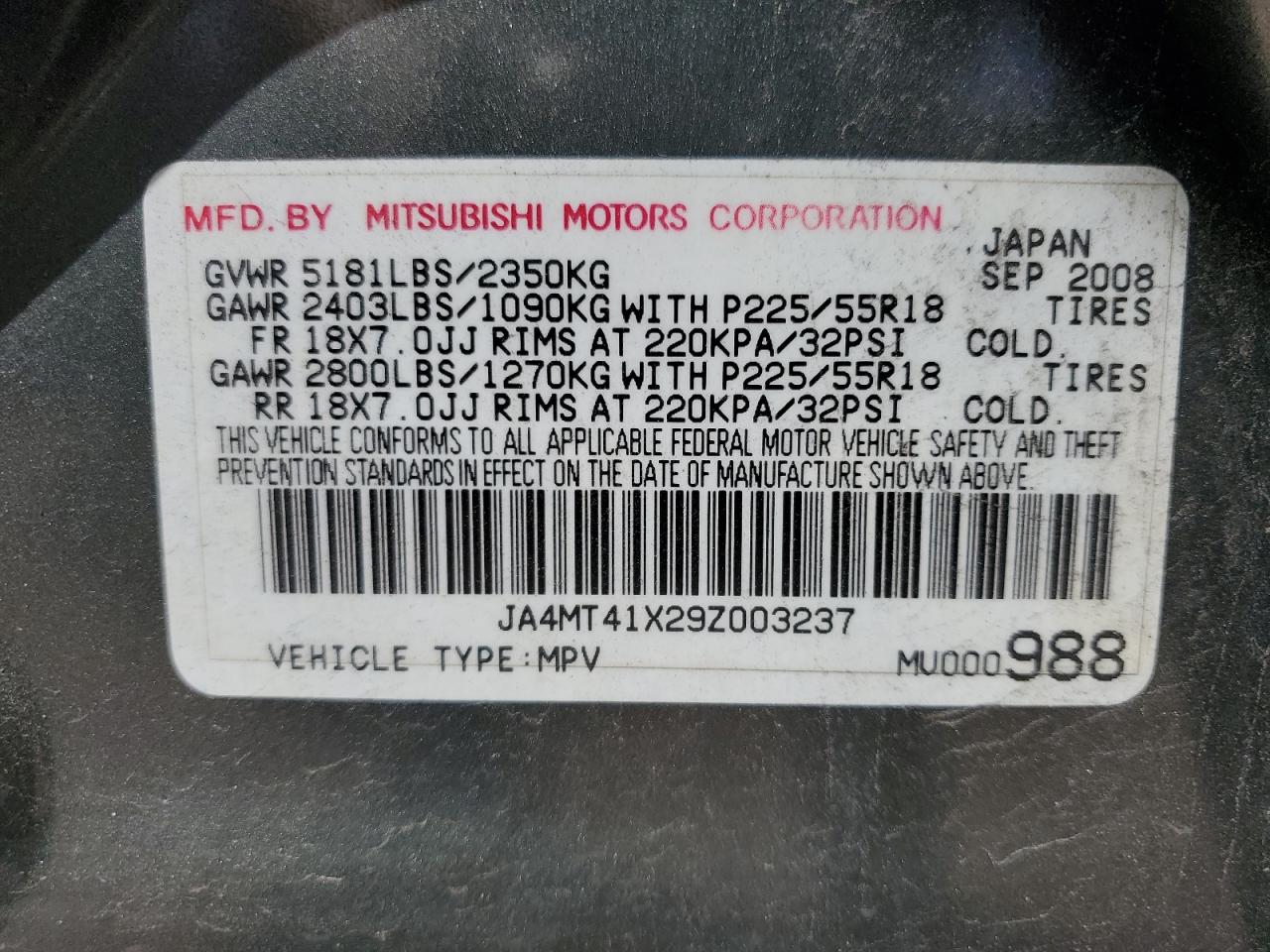 JA4MT41X29Z003237 2009 Mitsubishi Outlander Xls