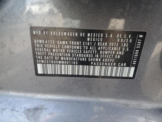 2021 Volkswagen Jetta S VIN: 3VWC57BU5MM001183 Lot: 60557874