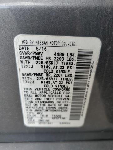 2016 Nissan Rogue S VIN: JN8AT2MT8GW004286 Lot: 58081324