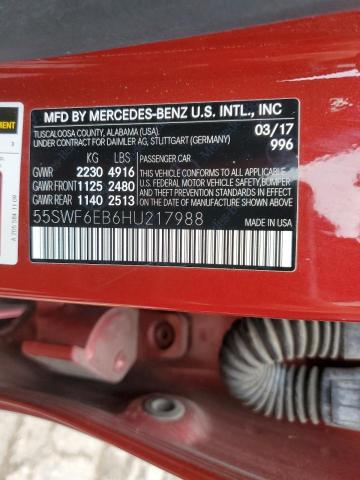 VIN 55SWF6EB6HU217988 2017 Mercedes-Benz C-Class, 4... no.12