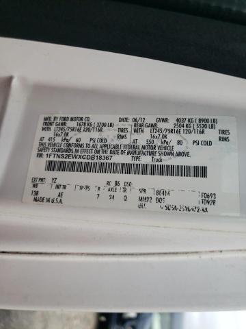 2012 Ford Econoline E250 Van VIN: 1FTNS2EWXCDB18367 Lot: 59441914