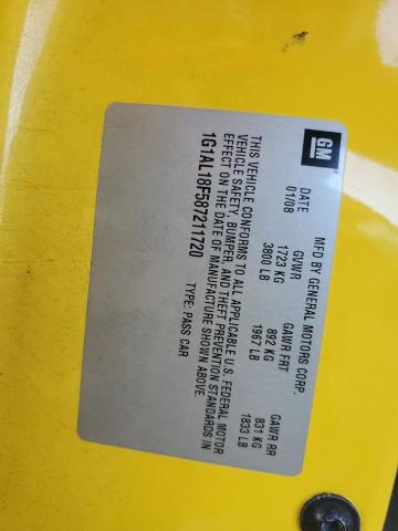 2008 Chevrolet Cobalt Lt VIN: 1G1AL18F587211720 Lot: 60676064