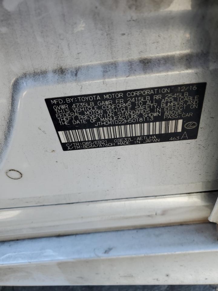 JTHCM1D22H5018113 2017 Lexus Is 300