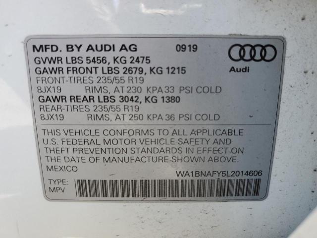 VIN WA1BNAFY5L2014606 2020 Audi Q5, Premium Plus no.14