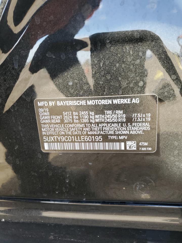 5UXTY9C01LLE60195 2020 BMW X3 xDrivem40I