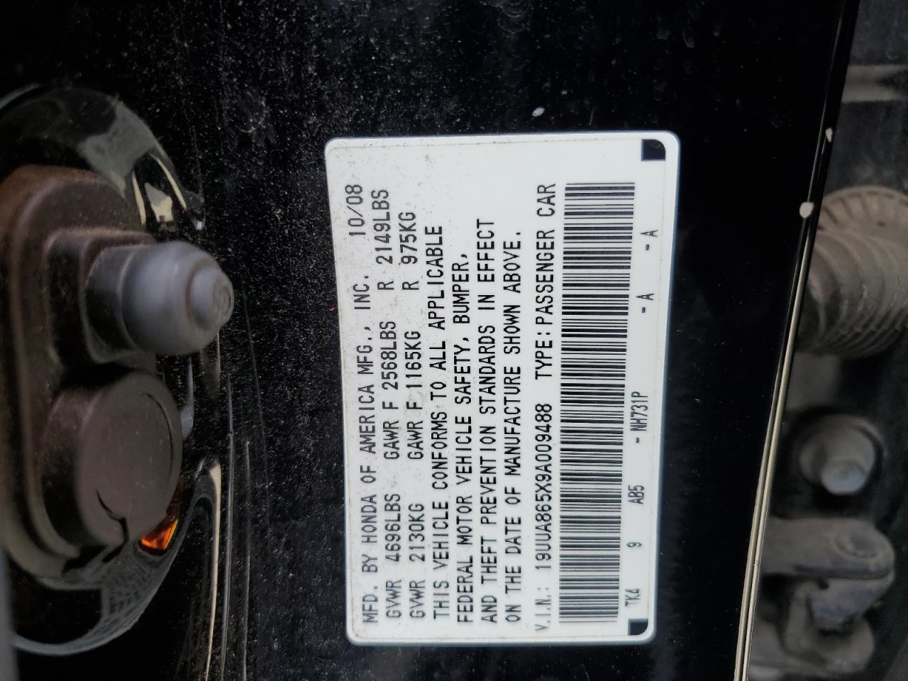 19UUA865X9A009488 2009 Acura Tl