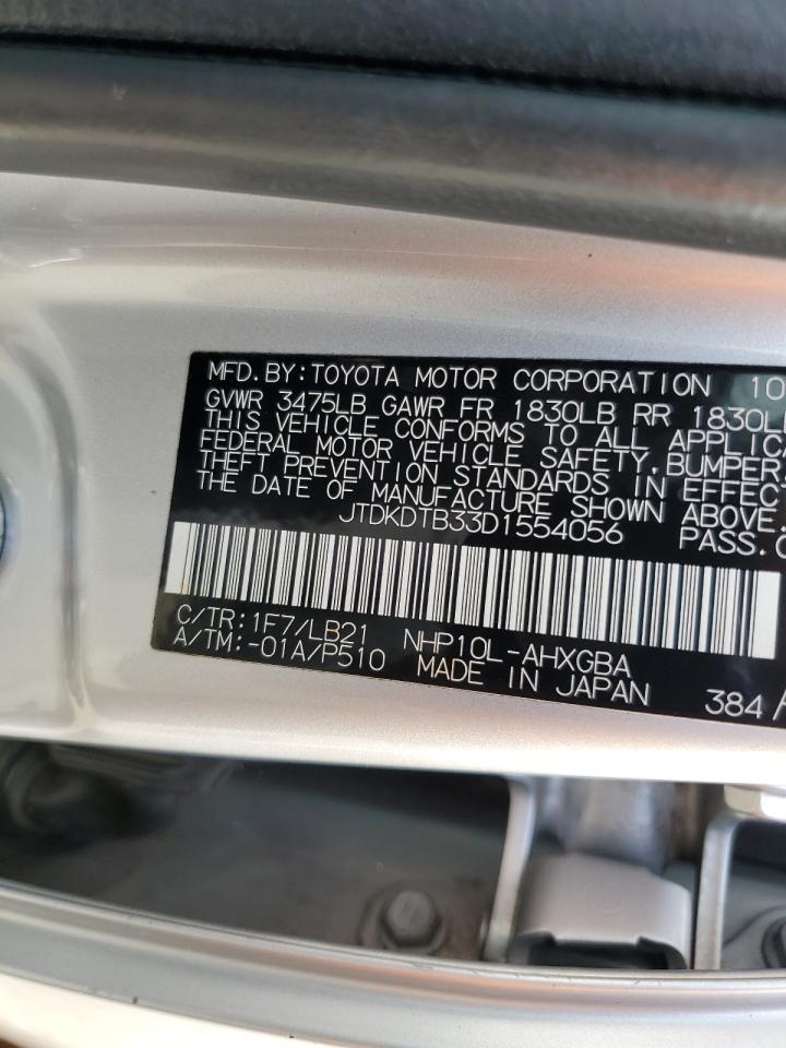 JTDKDTB33D1554056 2013 Toyota Prius C