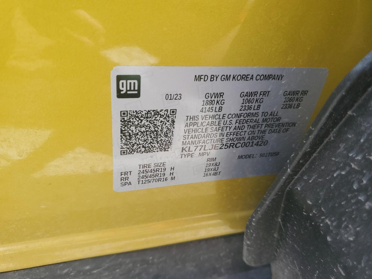 KL77LJE25RC001420 2024 Chevrolet Trax 2Rs