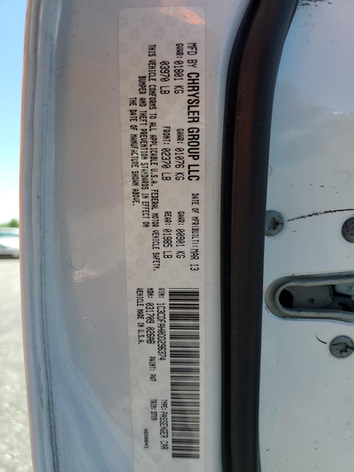 1C3CDFAH0DD296374 2013 Dodge Dart Se