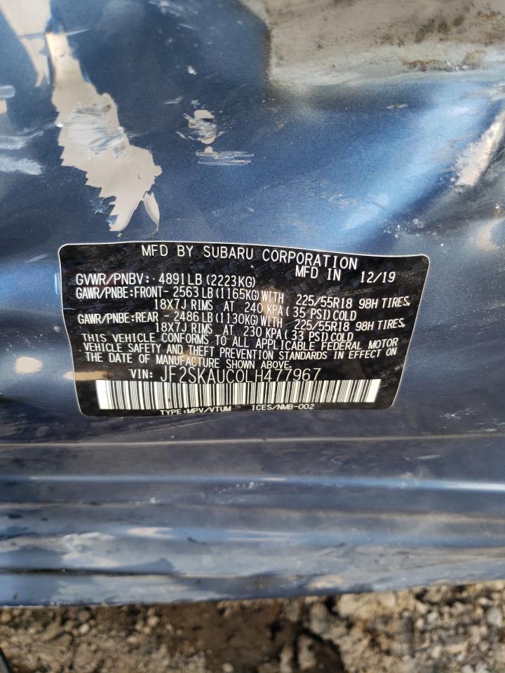 JF2SKAUC0LH477967 2020 Subaru Forester Limited