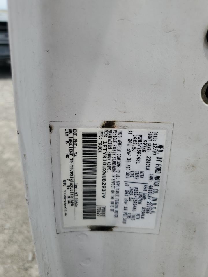 1FTYR10UXWUB29379 1998 Ford Ranger