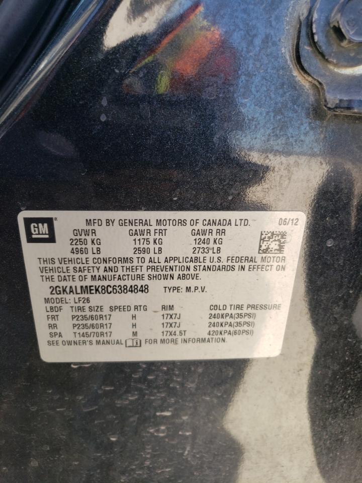 2GKALMEK8C6384848 2012 GMC Terrain Sle