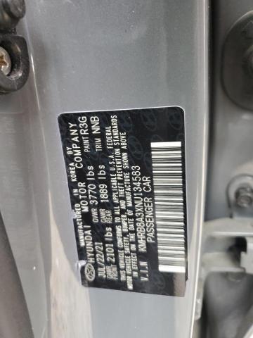 2022 HYUNDAI VENUE SE KMHRB8A3XNU134583  58936794