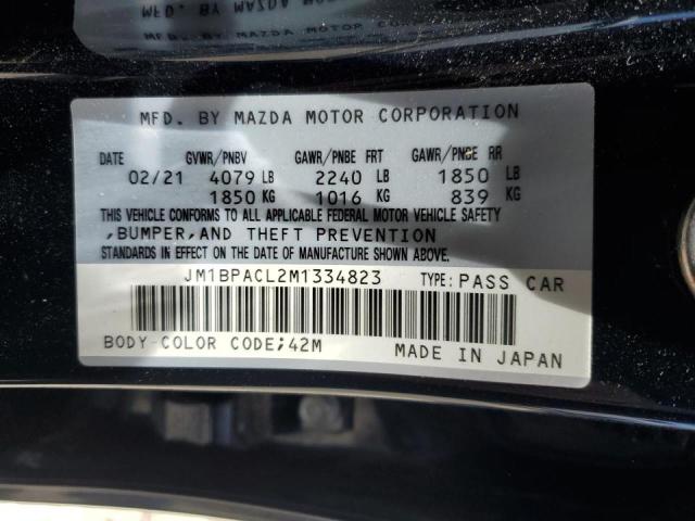 2021 Mazda 3 Preferred VIN: JM1BPACL2M1334823 Lot: 57648884
