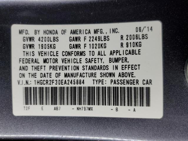 1HGCR2F30EA245884 2014 Honda Accord Lx