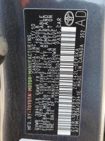 2010 Toyota Corolla Base VIN: 2T1BU4EE9AC530421 Lot: 60252524