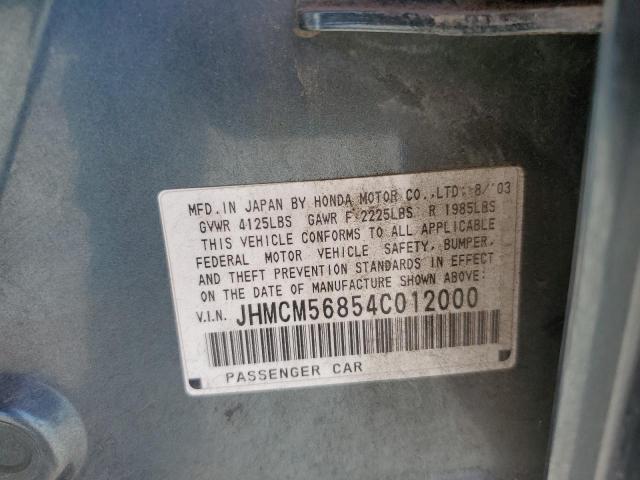 2004 Honda Accord Ex VIN: JHMCM56854C012000 Lot: 60167574