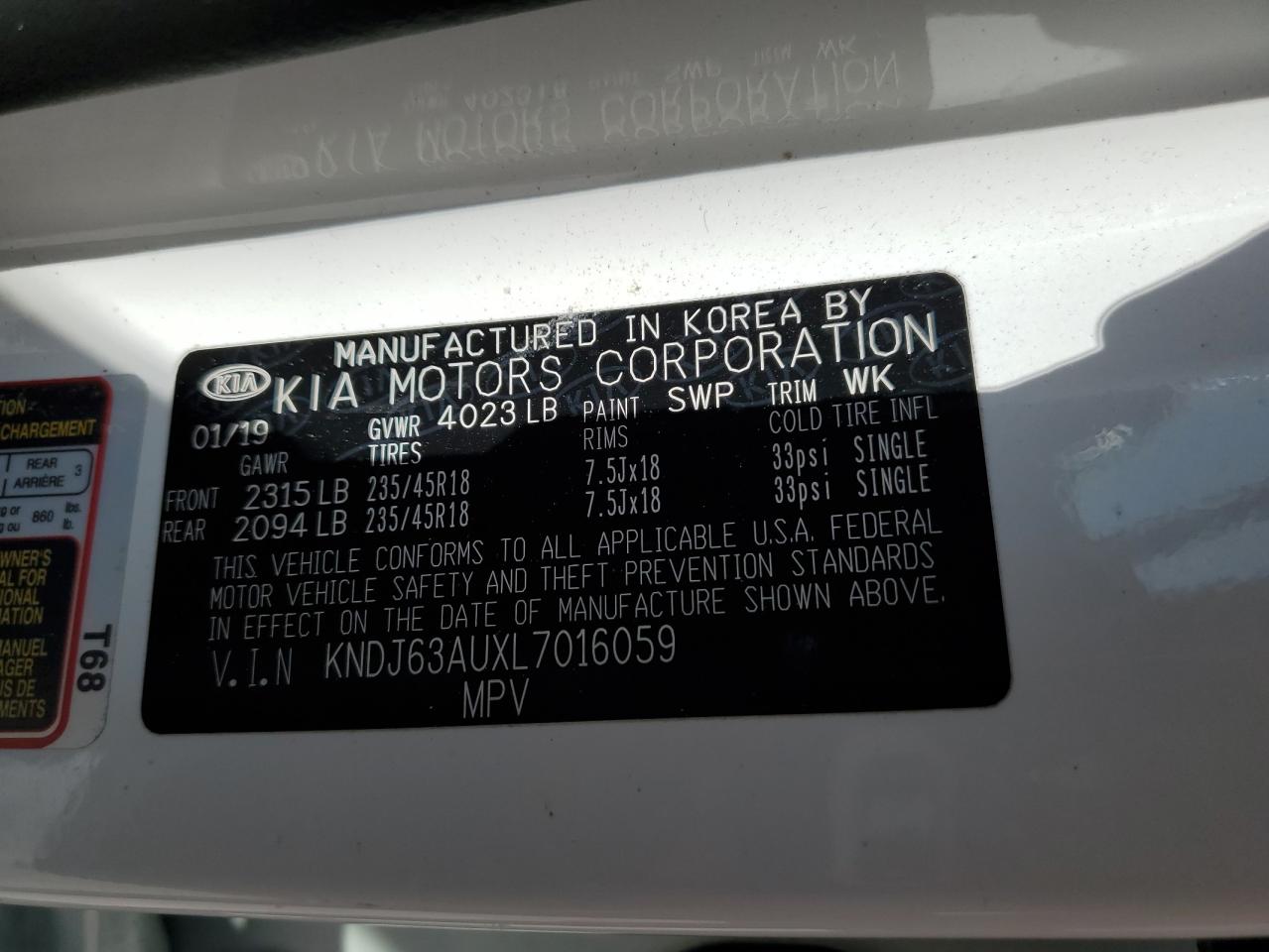 KNDJ63AUXL7016059 2020 Kia Soul Gt Line