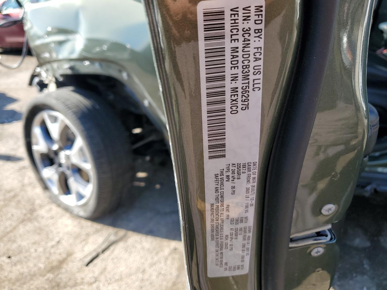 3C4NJDCB3MT562975 2021 Jeep Compass Limited