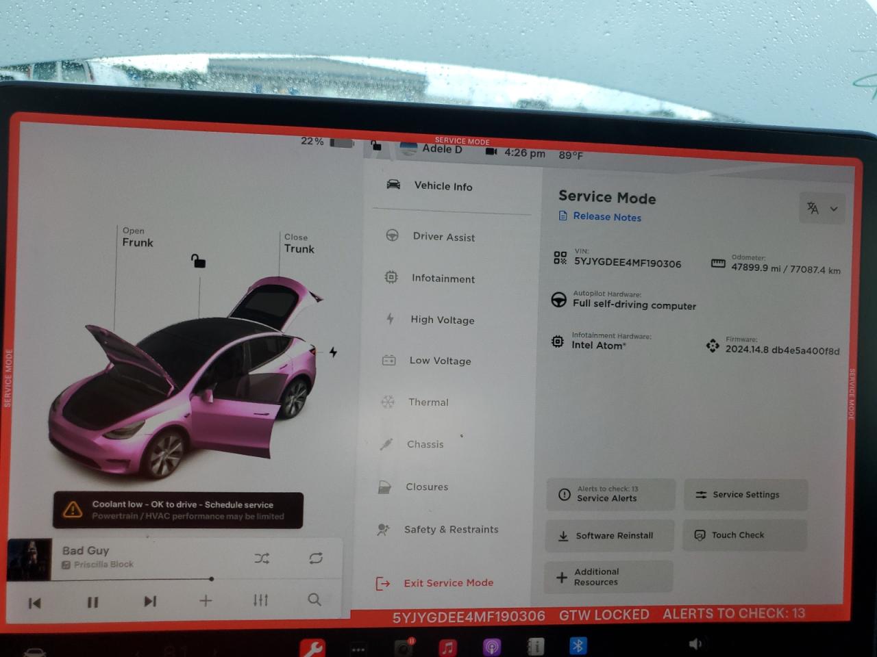 5YJYGDEE4MF190306 2021 Tesla Model Y