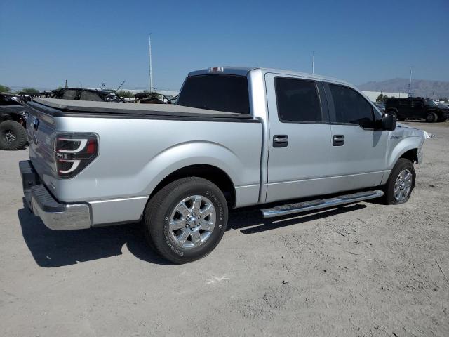 FORD F150 SUPER 2013 silver crew pic flexible fuel 1FTEW1CM9DFD75218 photo #4