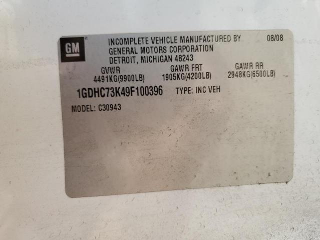 2009 GMC Sierra C3500 VIN: 1GDHC73K49F100396 Lot: 58154314