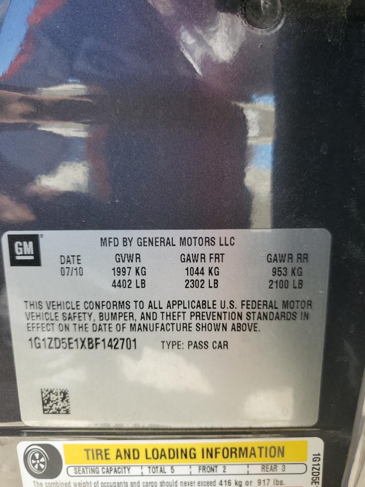 1G1ZD5E1XBF142701 2011 Chevrolet Malibu 2Lt