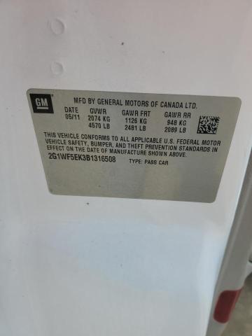 2011 Chevrolet Impala Ls VIN: 2G1WF5EK3B1316508 Lot: 59287914