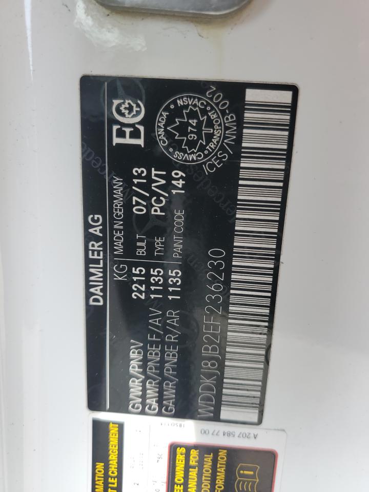 WDDKJ8JB2EF236230 2014 Mercedes-Benz E 350 4Matic