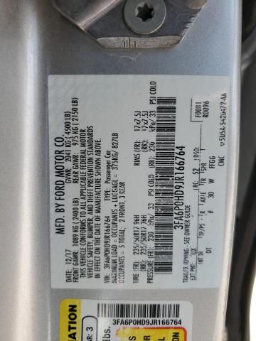 VIN 3FA6P0HD9JR166764 2018 Ford Fusion, SE no.13