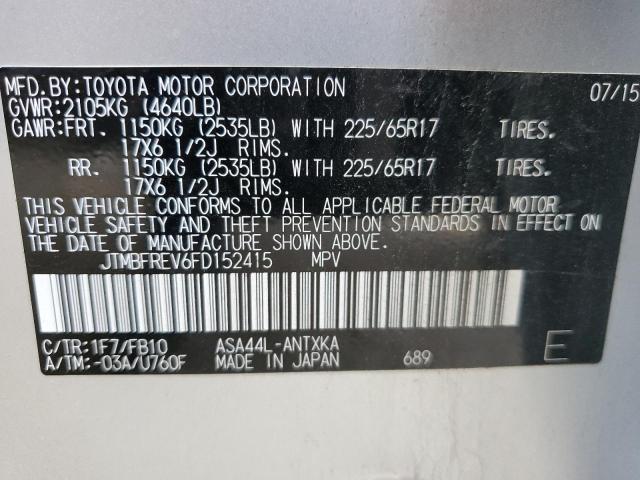 2015 TOYOTA RAV4 LE - JTMBFREV6FD152415