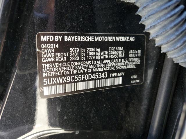 VIN 5UXWX9C55F0D45343 2015 BMW X3, Xdrive28I no.13