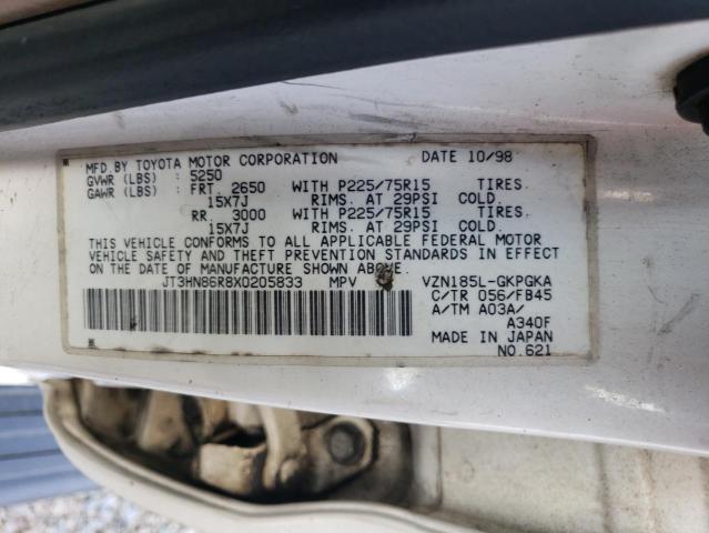 1999 Toyota 4Runner Sr5 VIN: JT3HN86R8X0205833 Lot: 59032284