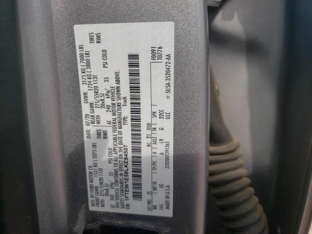 2020 FORD F150 SUPER - 1FTEW1E58LKE84507