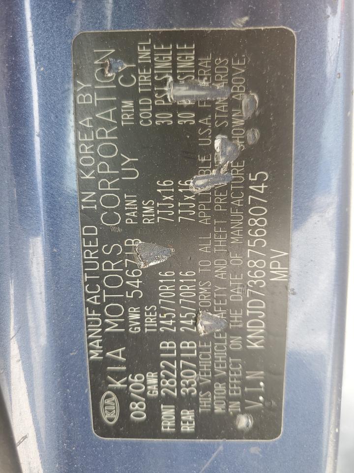 KNDJD736875680745 2007 Kia Sorento Ex